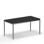 USM Haller table black linoleum (T59)